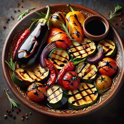 Image of Sicilian Style Roasted Vegetables with Balsamic Syrup
