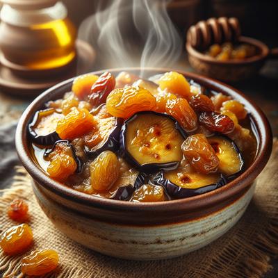 Image of Sicily Knows Best Eggplant Stew with Honey Golden Raisin