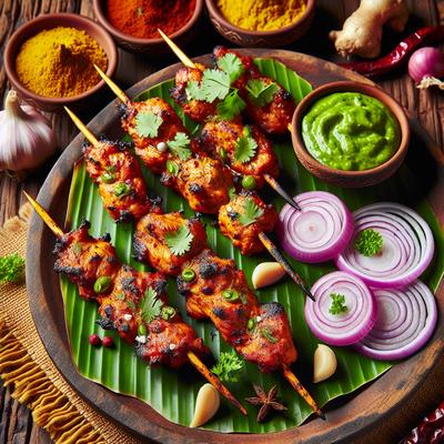Image of Silken Chicken Tikka Kebabs