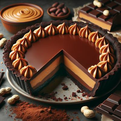 Image of Silky Chocolate Peanut Butter Pie
