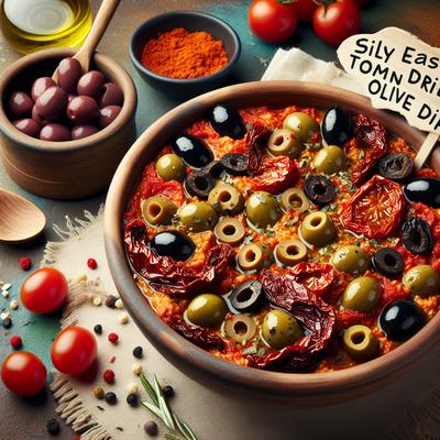 Image of Silly Easy Sun Dried Tomato Olive Dip