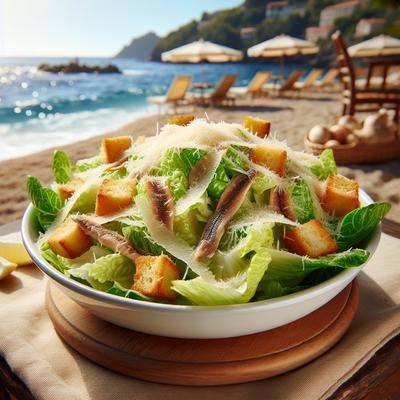 Image of Silly Susie Saw Caesar Salad by the Sunny Seashore