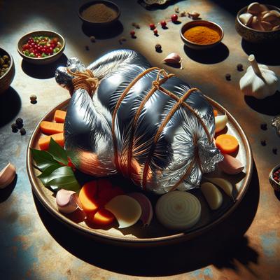 Image of Silver Wrapped Chicken