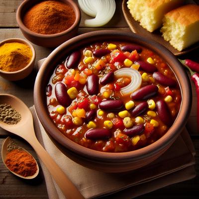 Image of Simple and Delicious Low Fat Vegetarian Chili