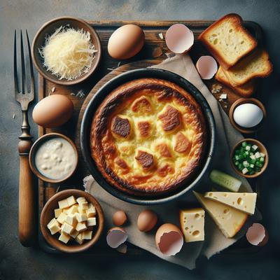 Image of Simple and Rustic Savory Bread Pudding