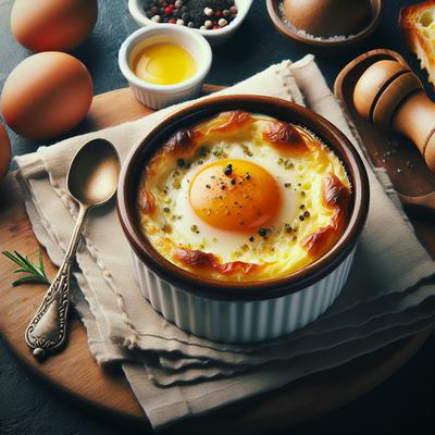 Image of Simple Baked Eggs Ramekin Baked Eggs
