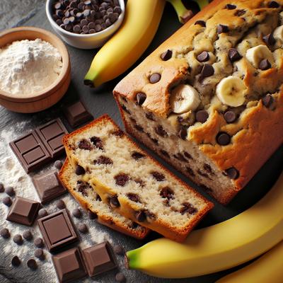 Image of Simple Banana Chocolate Chip Bread