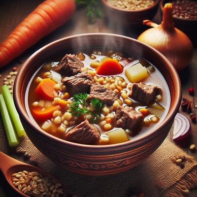 Image of Simple Beef and Barley Soup