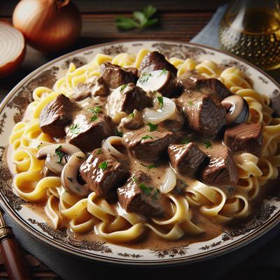 Image of Simple Beef Stroganoff