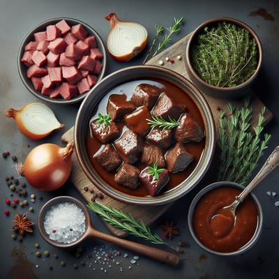Image of Simple Beef Tips and Gravy