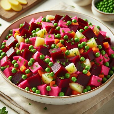 Image of Simple Beet Salad Ensalada Russa