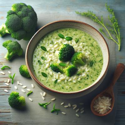 Image of Simple Broccoli Rice Soup