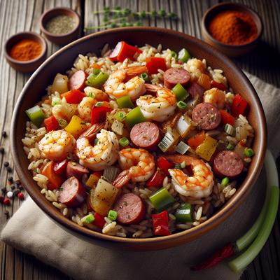 Image of Simple Brown Rice Jambalaya