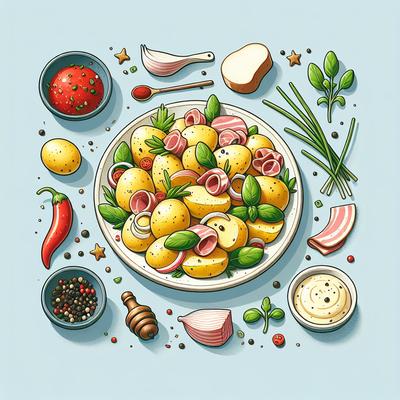 Image of Simple but Tasty Potato and Pancetta Salad