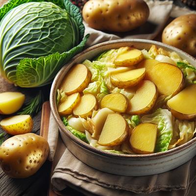 Image of Simple Cabbage and Potato Bake