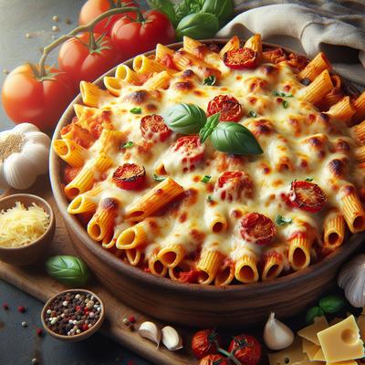 Image of Simple Cheesy Baked Ziti