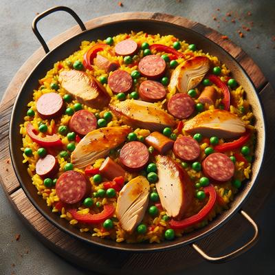 Image of Simple Chicken and Sausage Paella