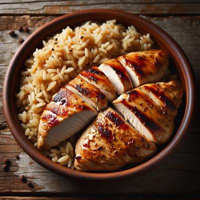 Image of Simple Chicken Breasts Brown Rice