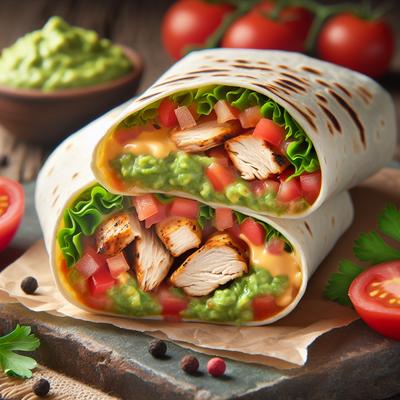 Image of Simple Chicken Burrito