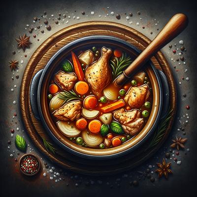 Image of Simple Chicken Stew Soup
