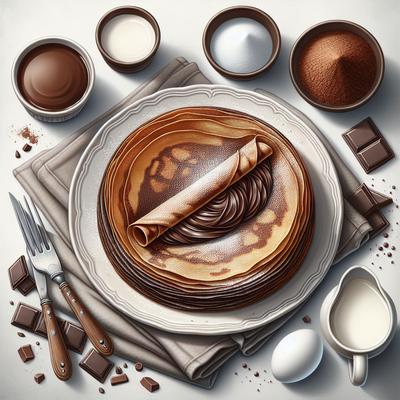 Image of Simple Chocolate Crepes