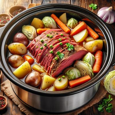 Image of Simple Corned Beef Crock Pot
