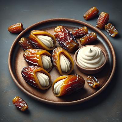 Image of Simple Cream Cheese Stuffed Dates