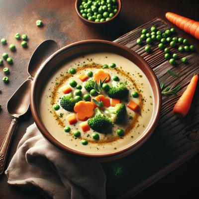 Image of Simple Cream of Veggie Soup