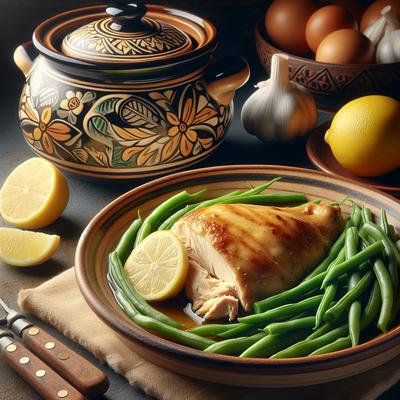 Image of Simple Crock Pot Chicken with Green Beans