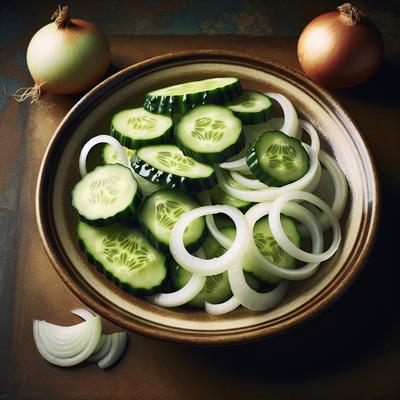Image of Simple Cucumbers and Onions