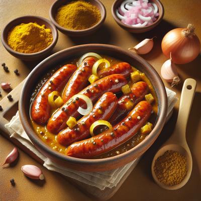 Image of Simple Curried Sausages