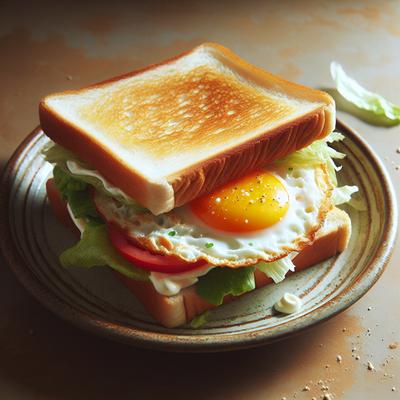 Image of Simple Fried Egg Sandwich