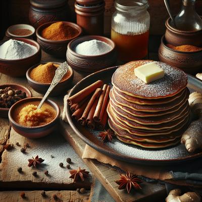 Image of Simple Gingerbread Pancakes