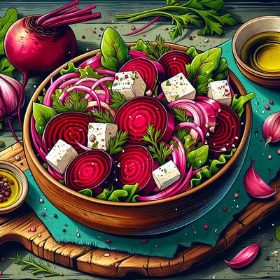 Image of Simple Greek Beet Salad
