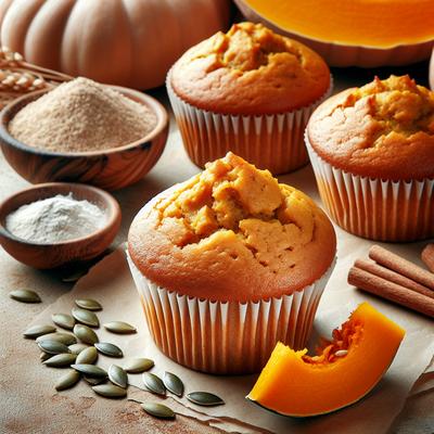 Image of Simple Healthy Pumpkin Muffins