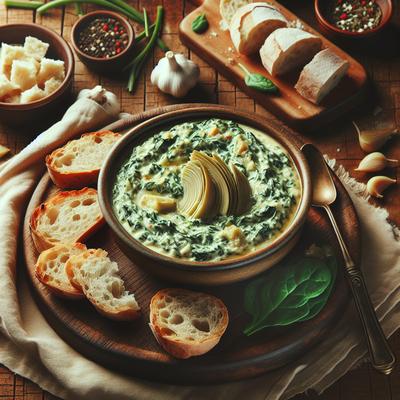 Image of Simple Hot Spinach Artichoke Dip