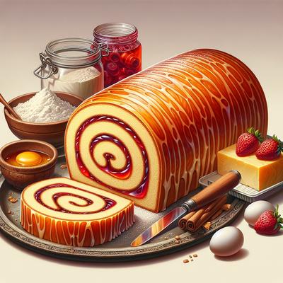 Image of Simple Jelly Roll Cake