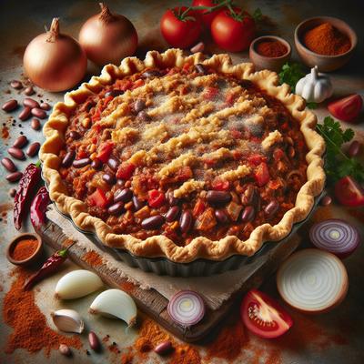 Image of Simple Mexican Chili Pie with Garlic