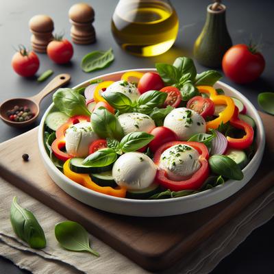 Image of Simple Mozzarella Vegetable Dish