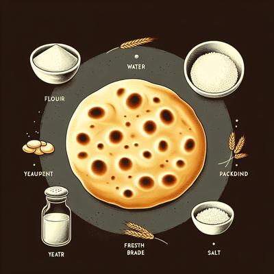 Image of Simple Naan Flatbread Plain