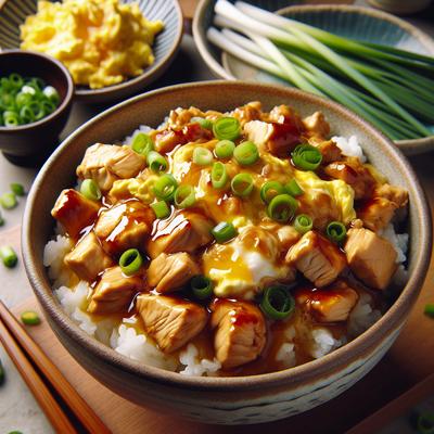 Image of Simple Oyako Donburi Oyakodon