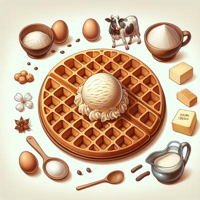 Image of Simple Pleasure Waffle Waffles and Ice Cream