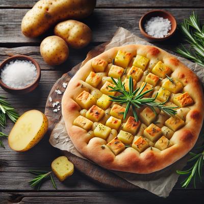 Image of Simple Potato and Rosemary Focaccia