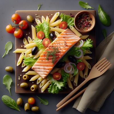 Image of Simple Salmon Pasta Salad
