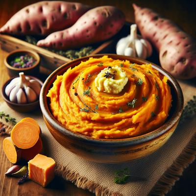 Image of Simple Savory Mashed Sweet Potatoes