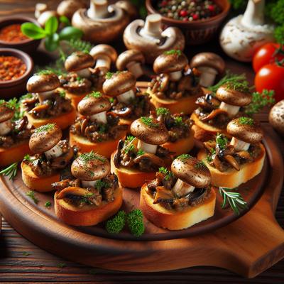 Image of Simple Savory Mushroom Canapes