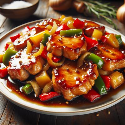 Image of Simple Savory Sweet and Sour Pork Chops
