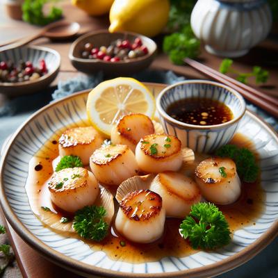 Image of Simple Scallops with Dipping Sauce