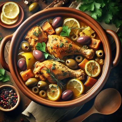 Image of Simple Simmered Grecian Chicken