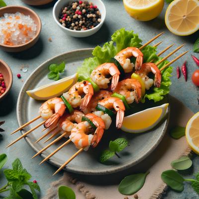 Image of Simple Skewered Shrimp